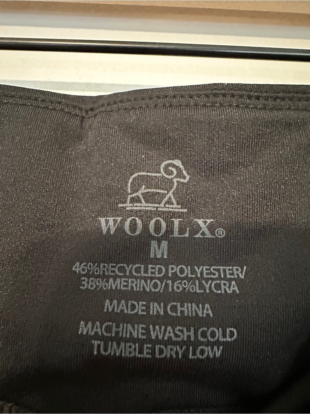 Woolx Merinoflex McKenna Pocket Leggings Black size medium - Picture 4 of 6